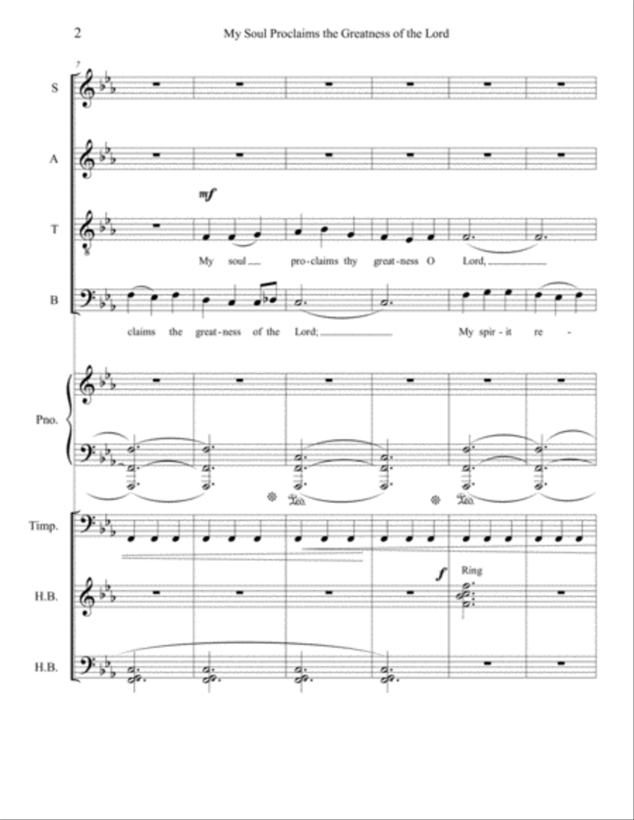 My soul Proclaims the Greatness of the Lord Choir scores gallery preview page 2