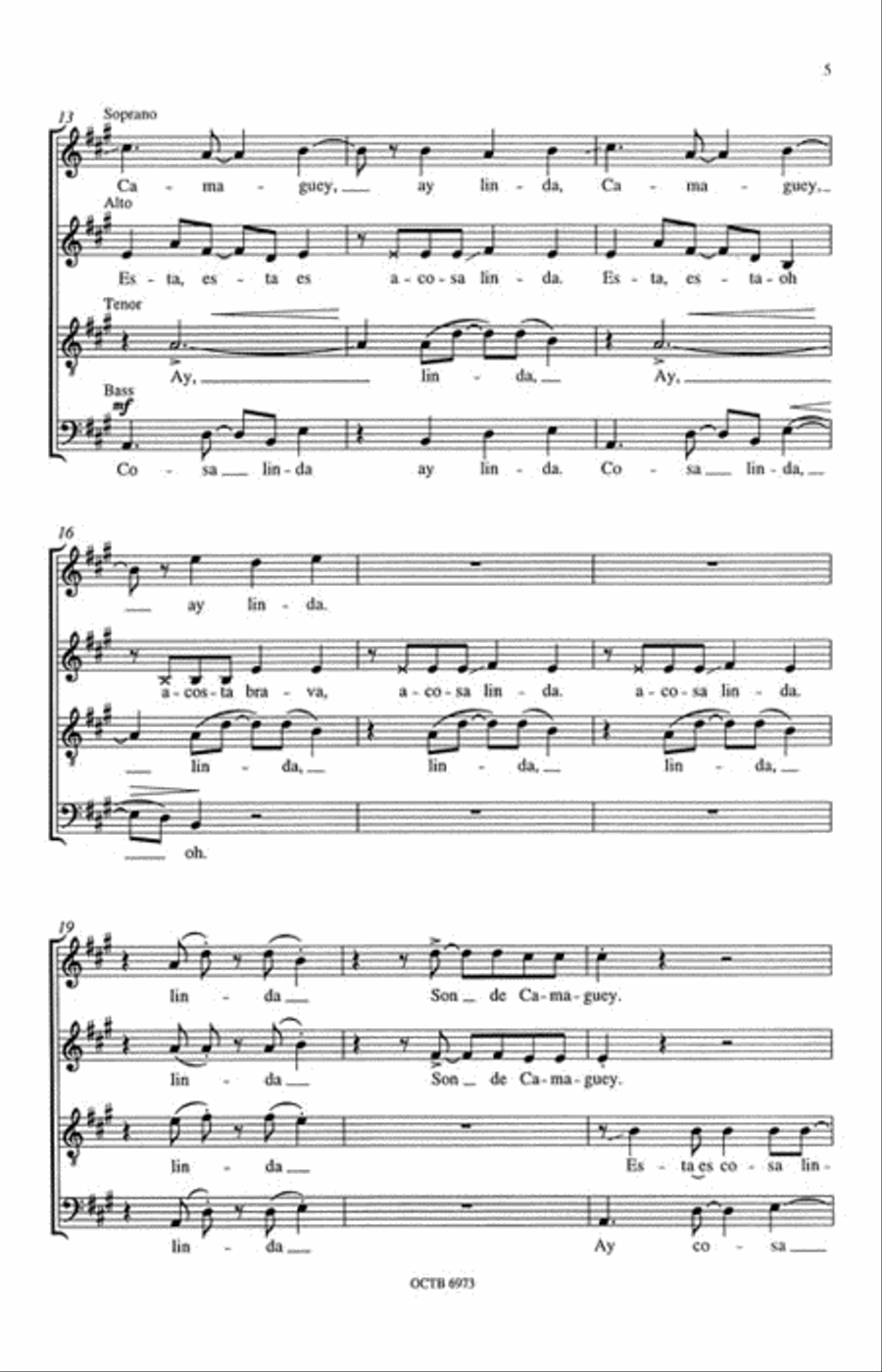 Son de Camaguey Son de Camaguey 4-Part scores gallery preview page 3