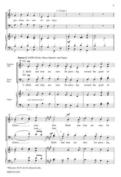 God, Whose Giving Knows No Ending (Downloadable Choral Score)