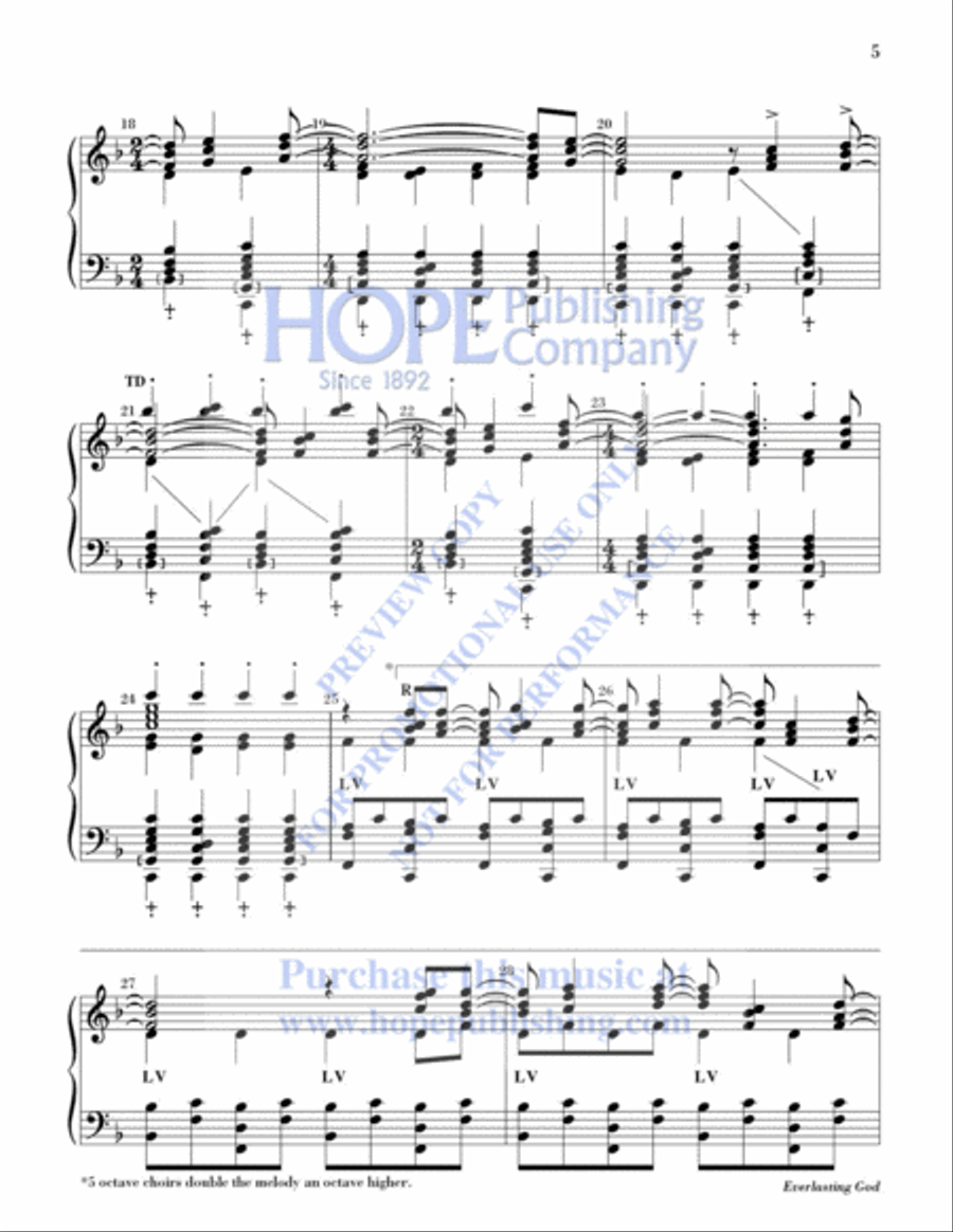 Everlasting God 5-Octaves scores gallery preview page 5