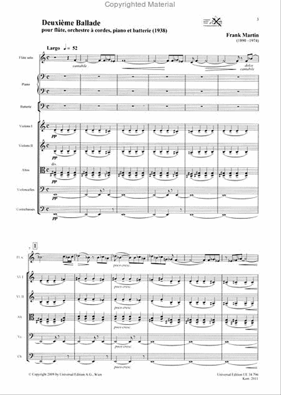 Deuxième Ballade String Orchestra scores gallery preview page 2