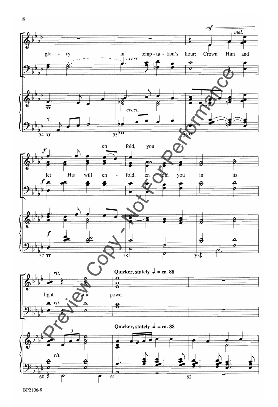 At the Name of Jesus 4-Part scores gallery preview page 7