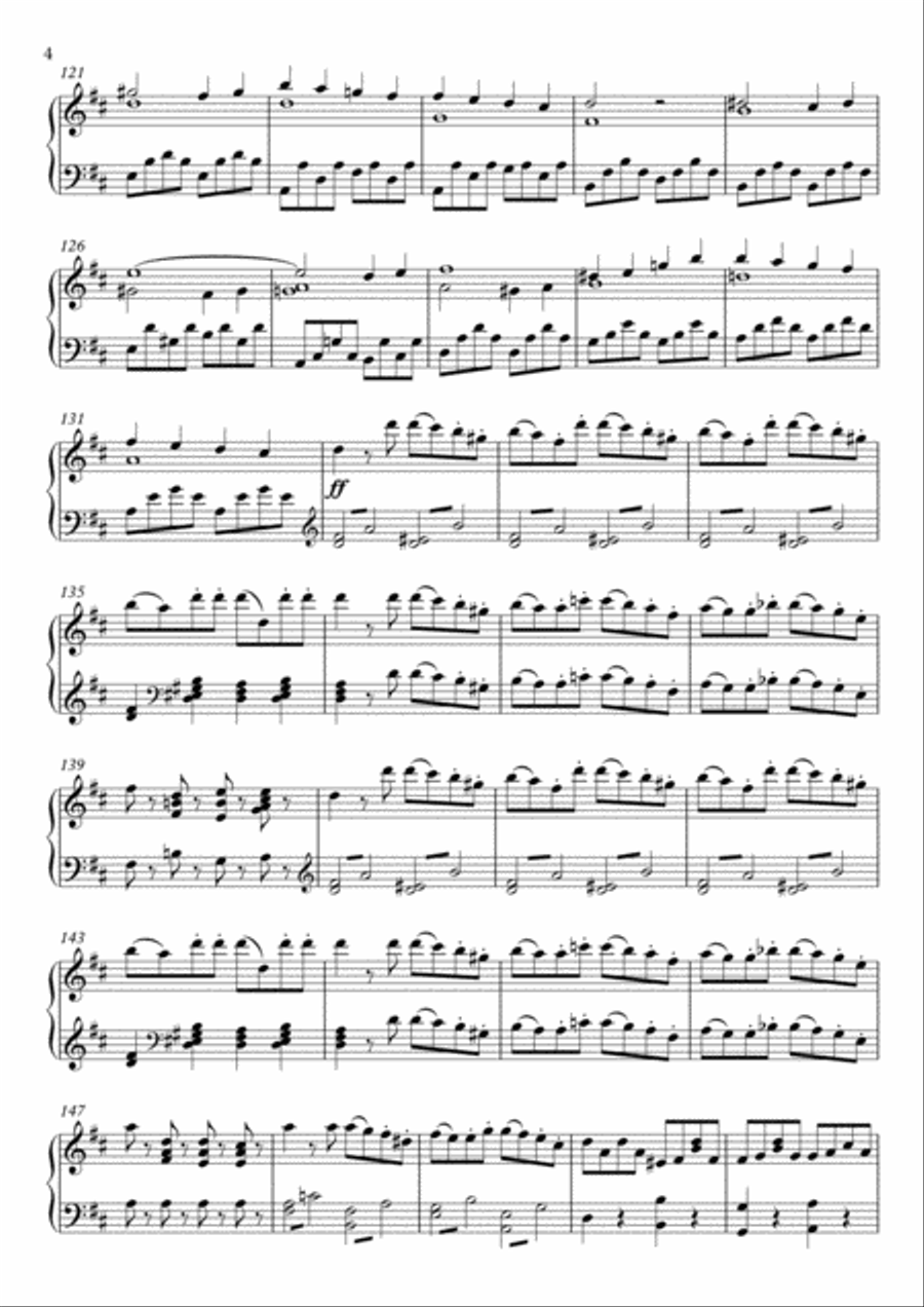 Symphony No. 10 in B Minor – Piano Solo Piano Solo scores gallery preview page 4