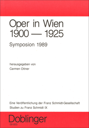 Oper in Wien 1900 - 1925