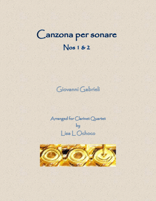 Canzona per sonare for Clarinet Quartet