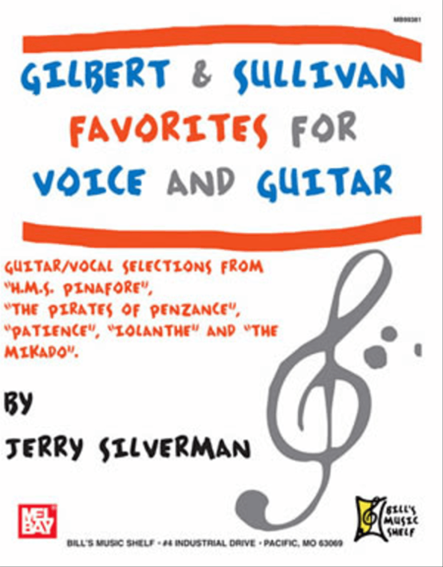 Gilbert and Sullivan Favorites for Voice and Guitar Fingerpicking Guitar scores gallery preview page 1