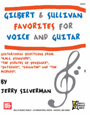 Book cover for Gilbert and Sullivan Favorites for Voice and Guitar