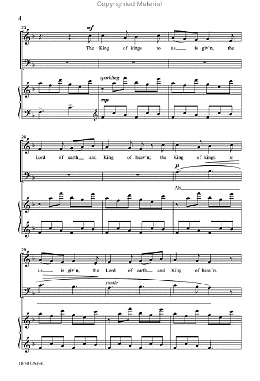 Christmas Joy! 4-Part scores gallery preview page 5