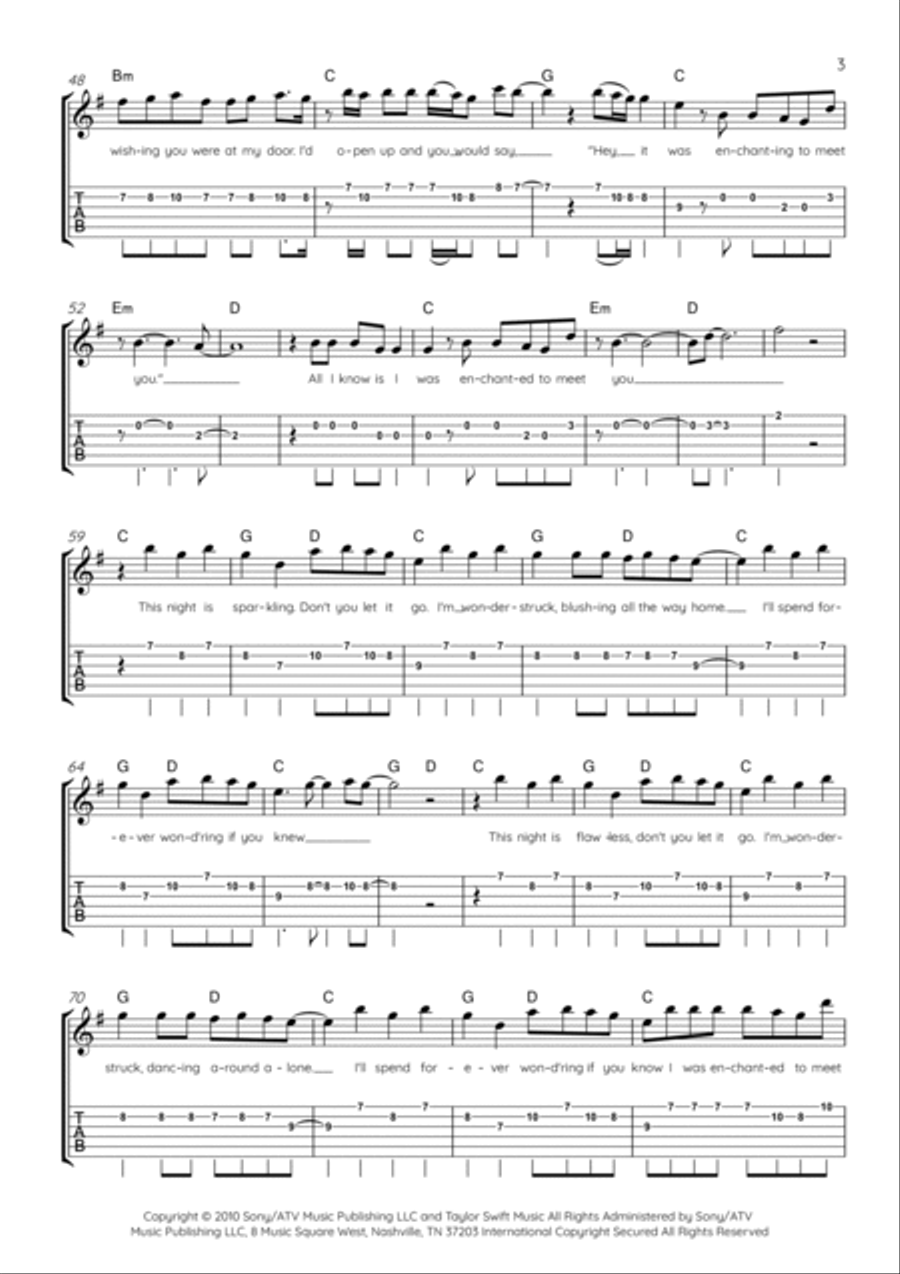 Enchanted Electric Guitar scores gallery preview page 3