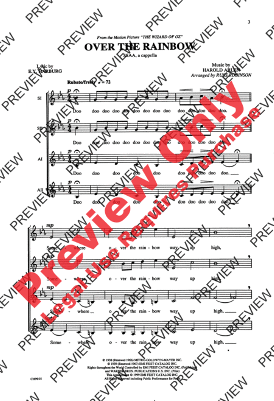 Over the Rainbow SSAA scores gallery preview page 2