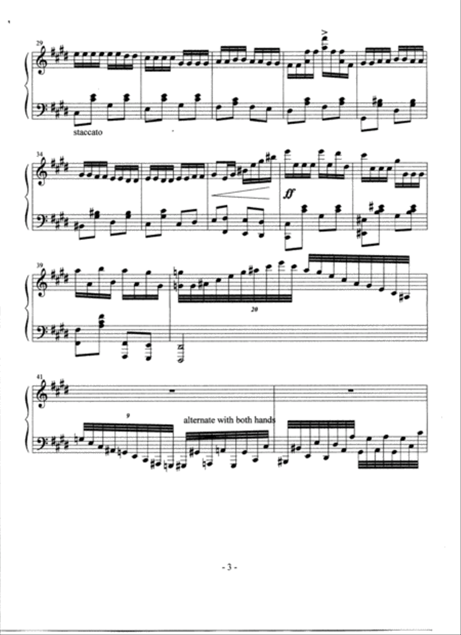 Cadenza for the 2nd Hungarian Rhapsody of F.Liszt Piano Solo scores gallery preview page 3