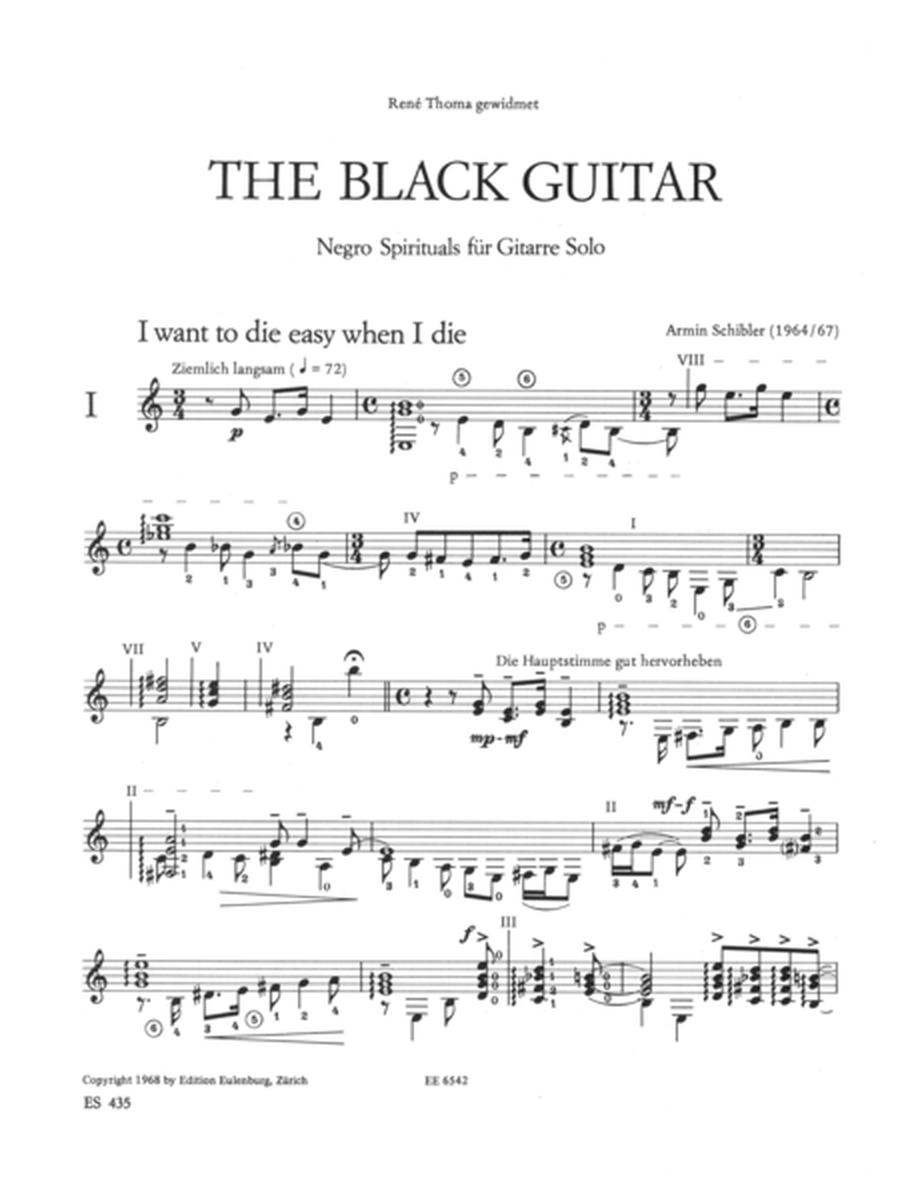 The black guitar