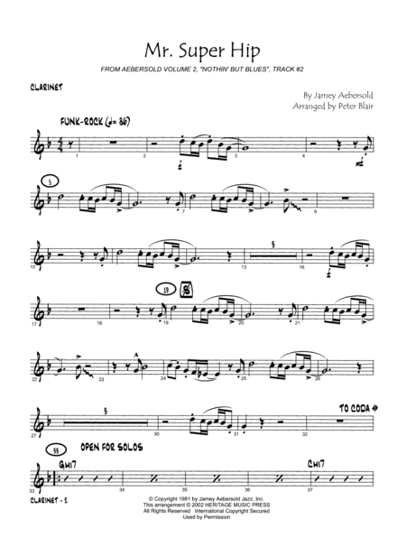 Aebersold Jazz Ensemble, Vol. 1 - Clarinet