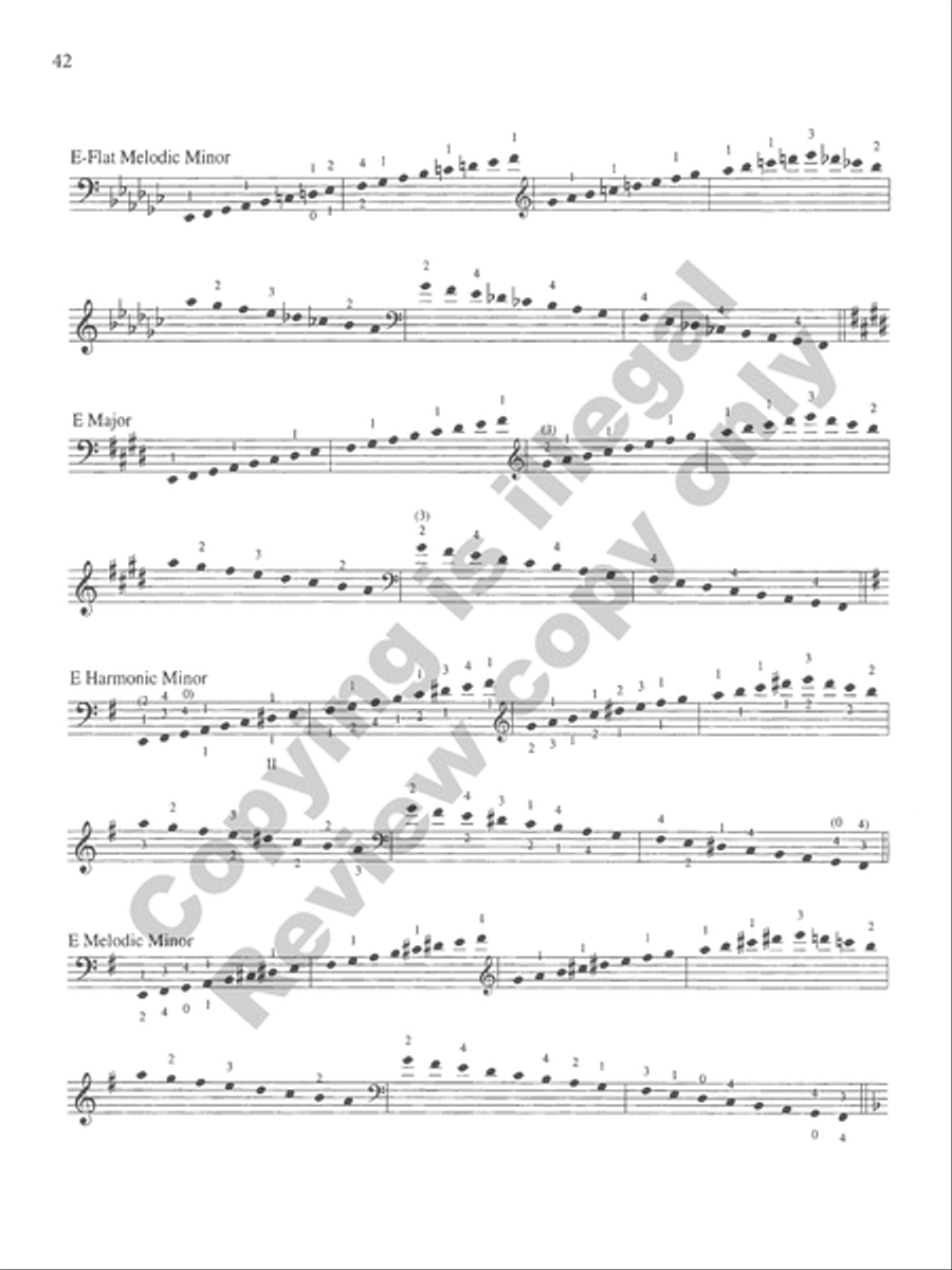 The Galamian Scale System for Violoncello String Methods scores gallery preview page 20