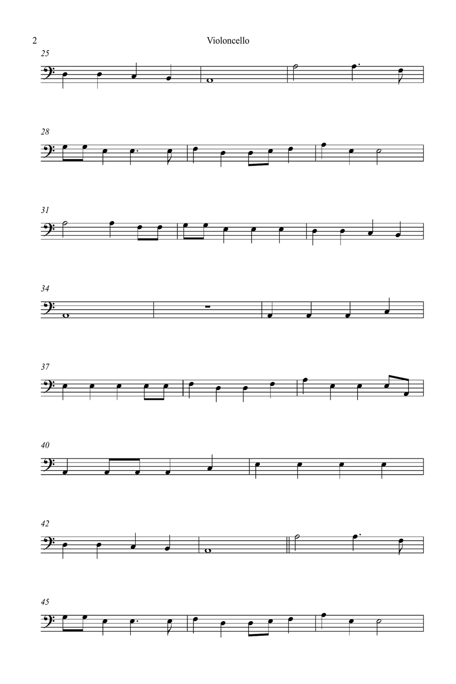 Wellerman Cello Solo scores gallery preview page 2