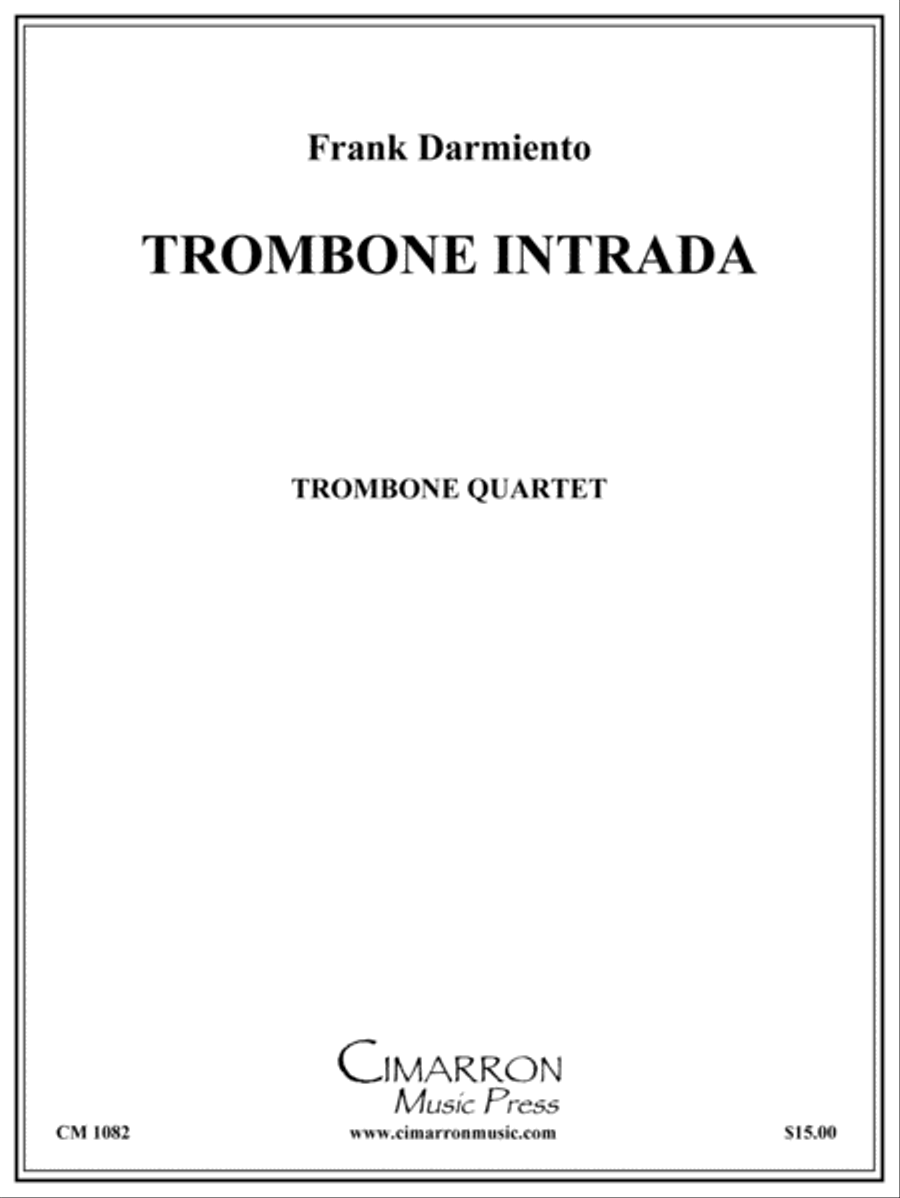 Trombone Intrada Trombone Quartet scores gallery preview page 1