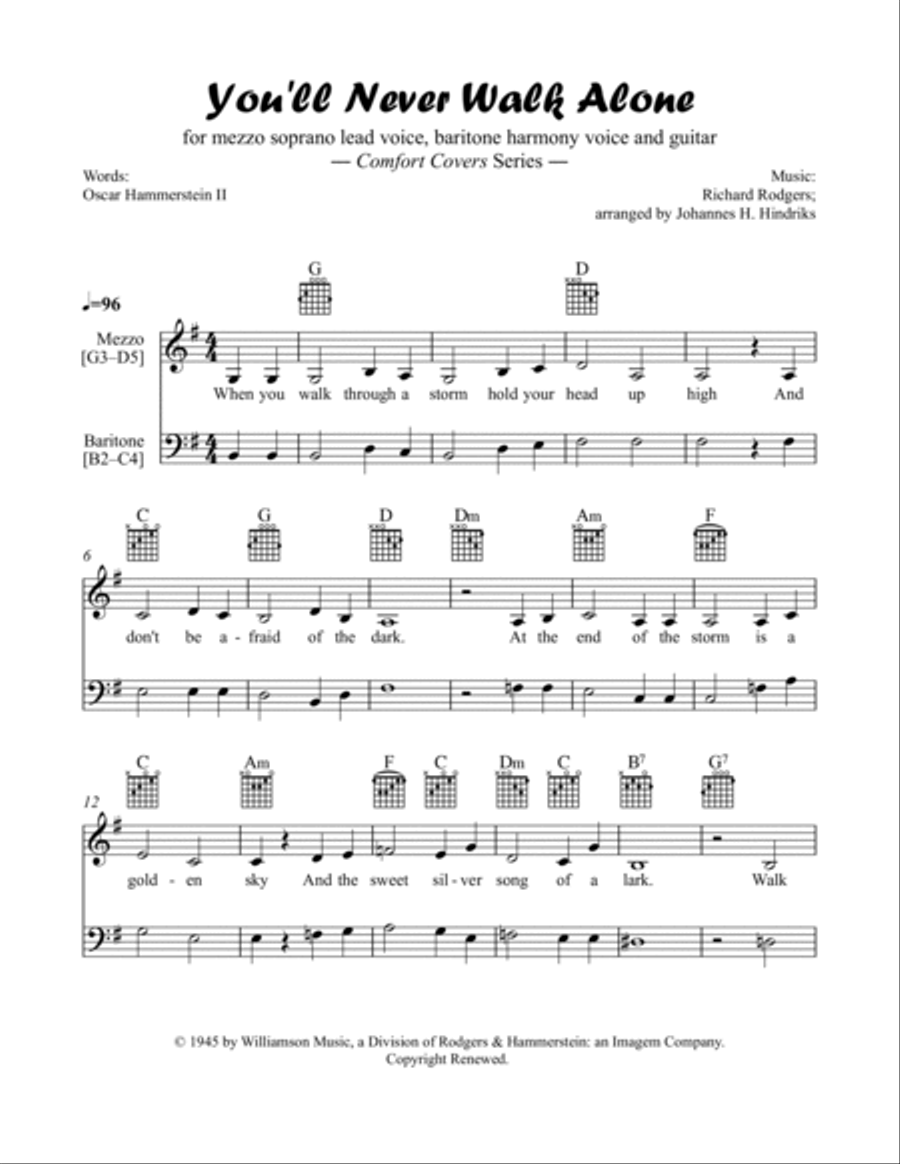 You'll Never Walk Alone Piano scores gallery preview page 2