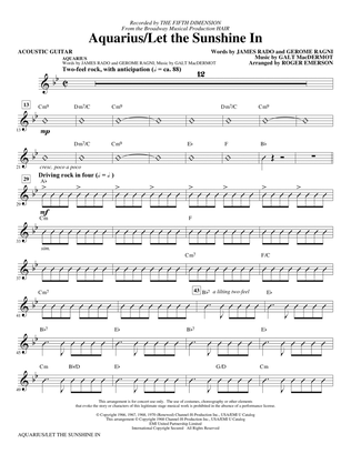 Aquarius / Let the Sunshine In (from the musical Hair) (arr. Roger Emerson) - Acoustic Guitar