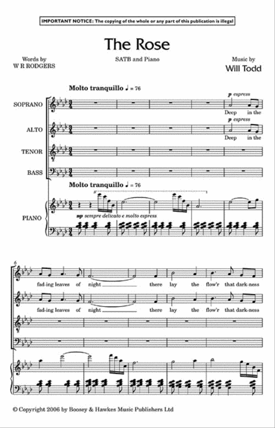 The Rose 4-Part scores gallery preview page 2