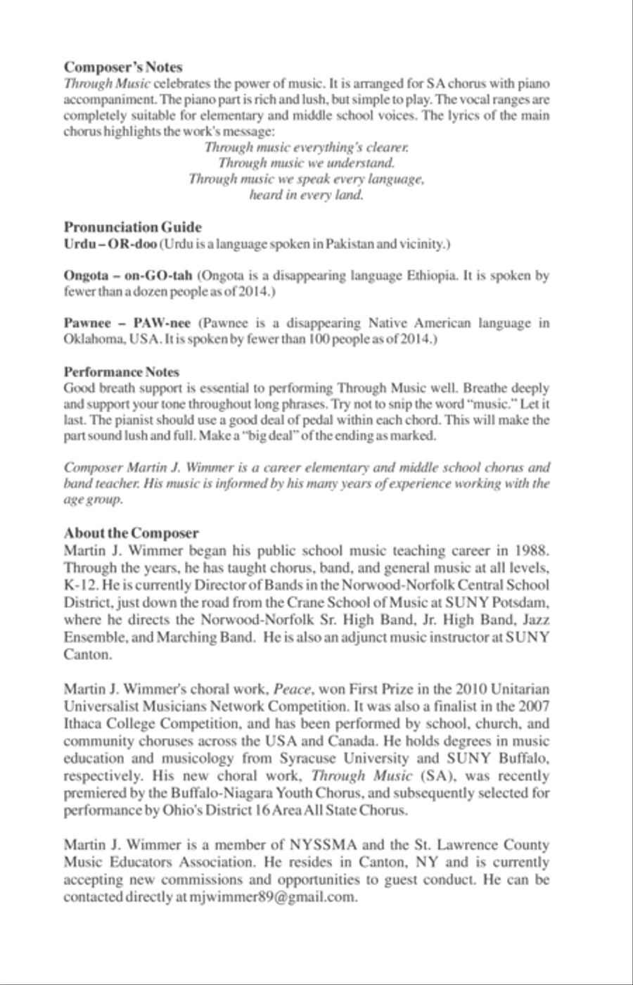 Through Music SA scores gallery preview page 2