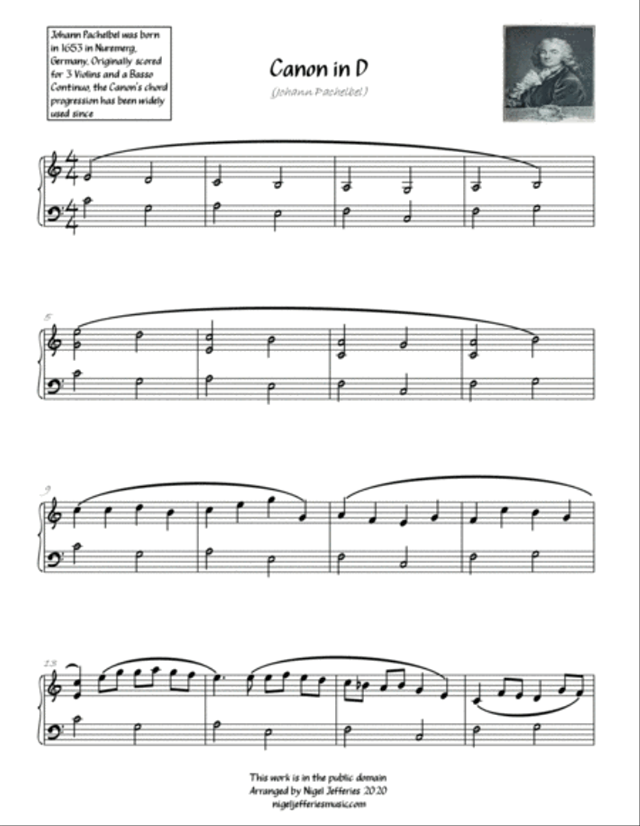 Five Iconic Classical Pieces arranged for Easy Piano (Book 2) Easy Piano scores gallery preview page 4