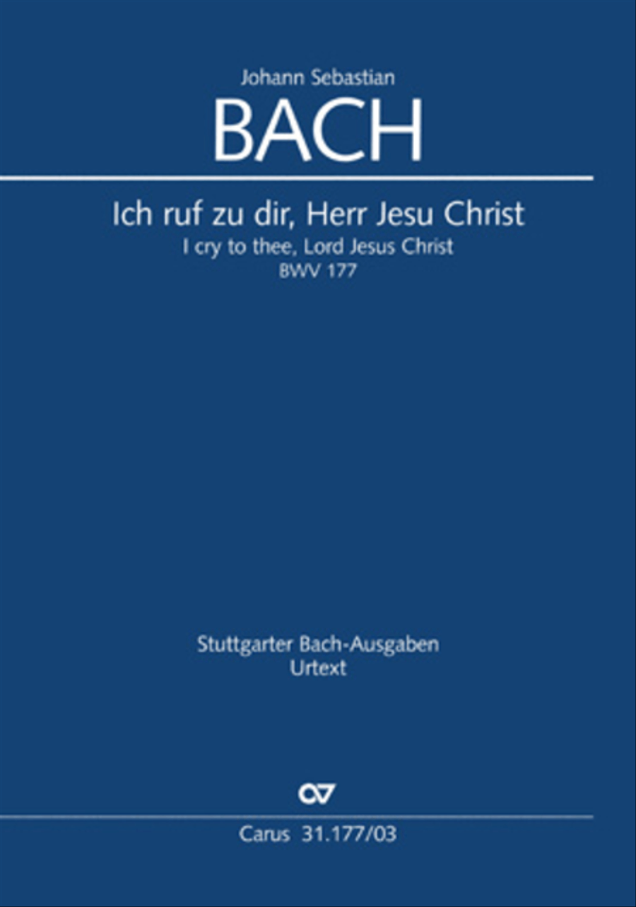 I cry to thee, Lord Jesus Christ (Ich ruf zu dir, Herr Jesu Christ) 4-Part scores gallery preview page 1