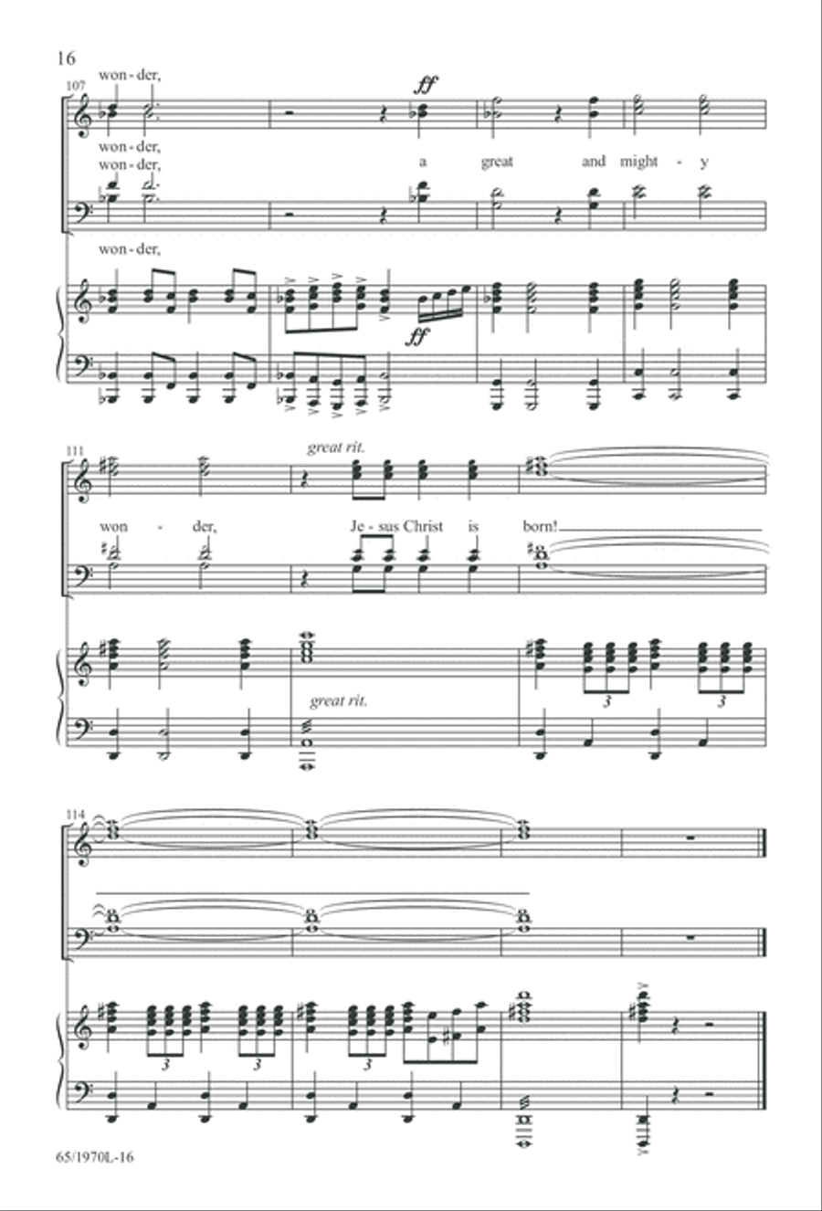 A Great and Mighty Wonder 4-Part scores gallery preview page 17
