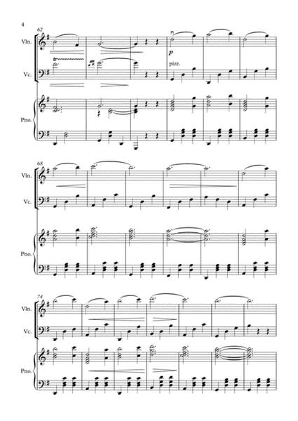 LIPPEN SCHWEIGEN for Piano Trio (from Merry Widow)