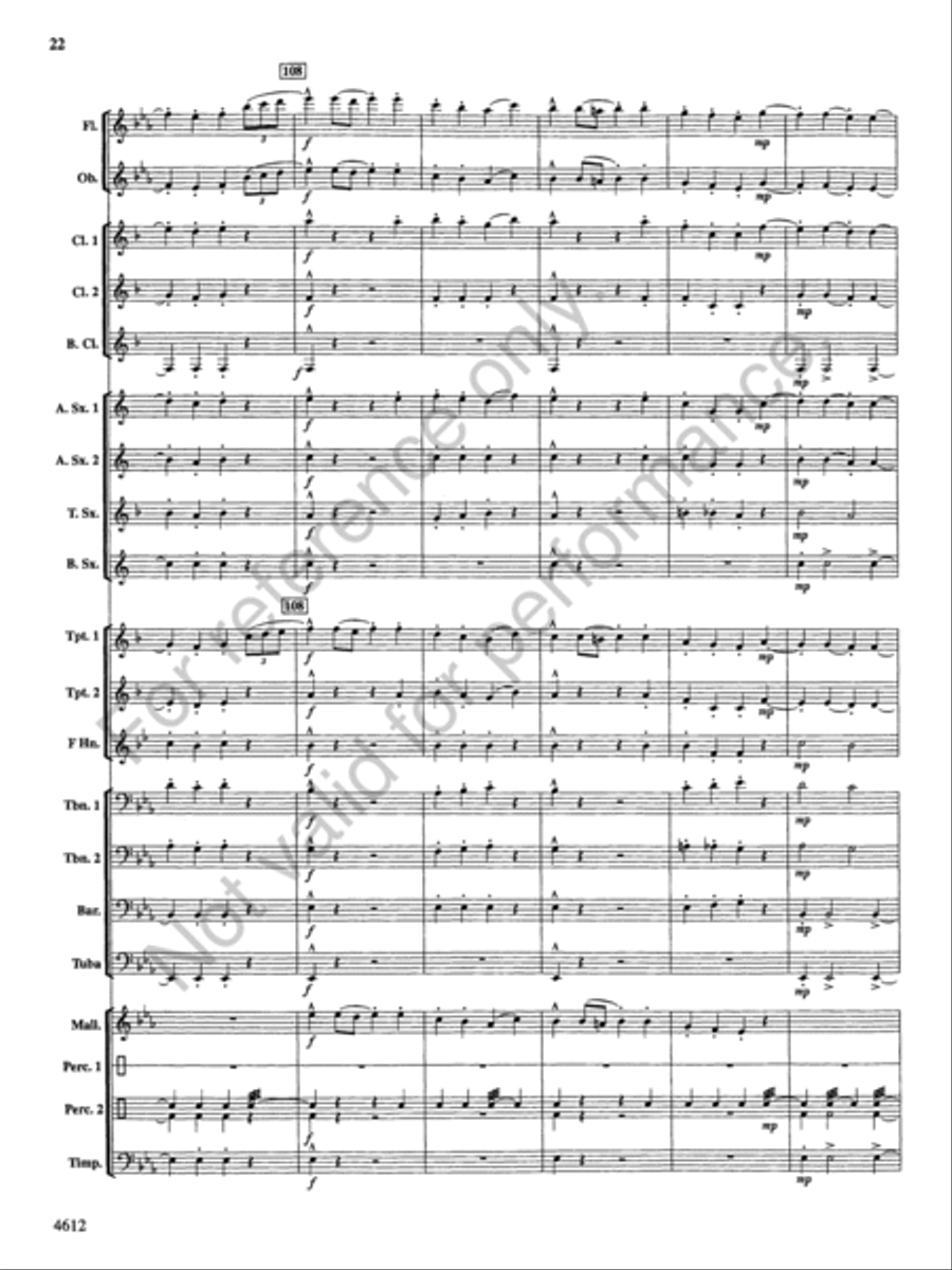Themes from the Nutcracker Concert Band scores gallery preview page 23