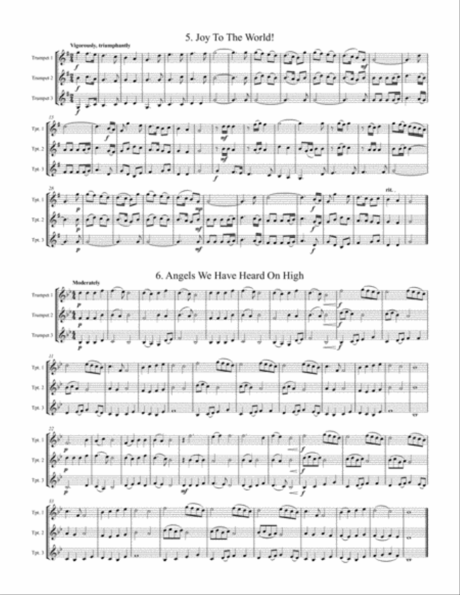 Christmas Trios, Vol. 1 Christmas Trios, Vol. 1 Trumpet Trio scores gallery preview page 4