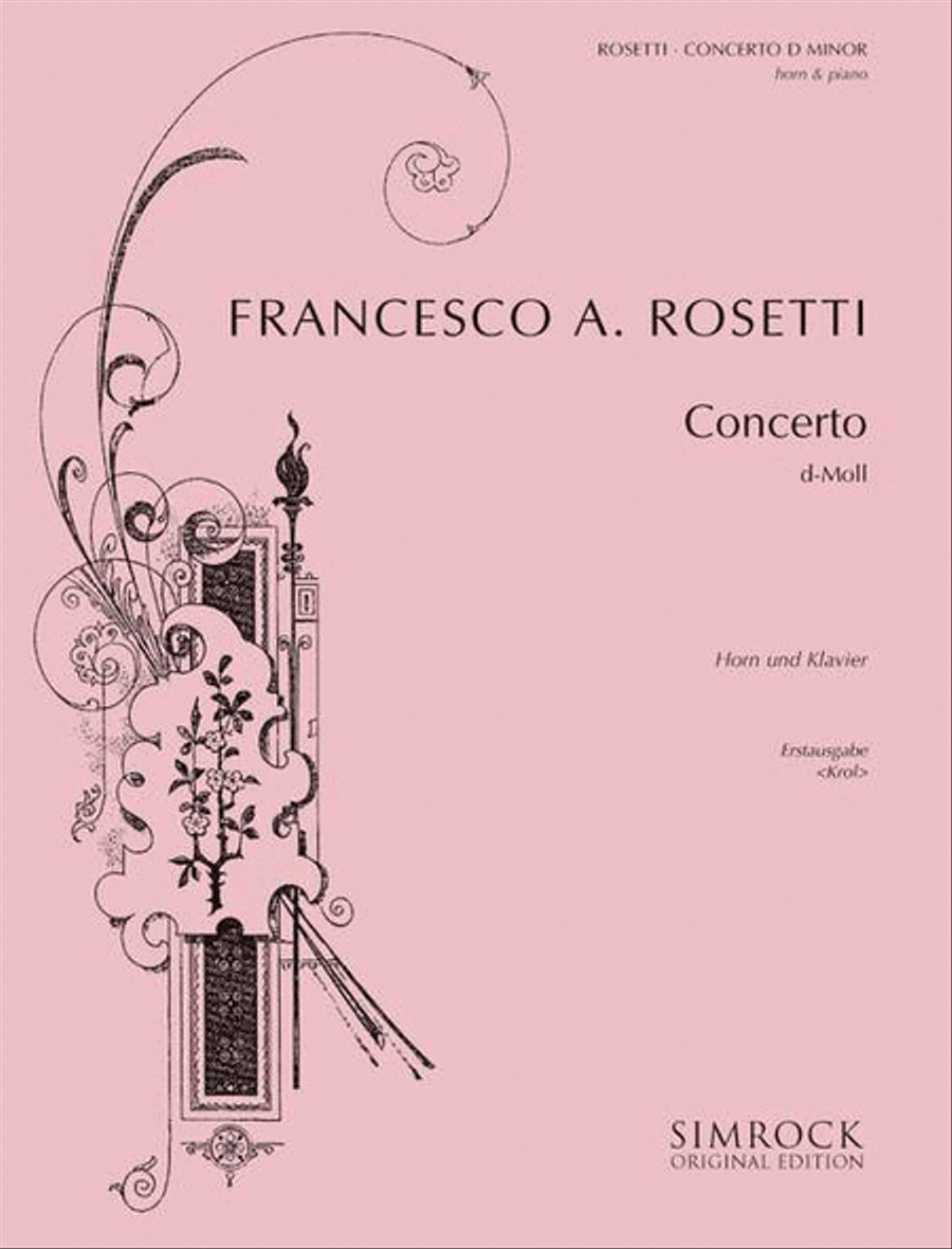 Concerto in D Minor Horn scores gallery preview page 1