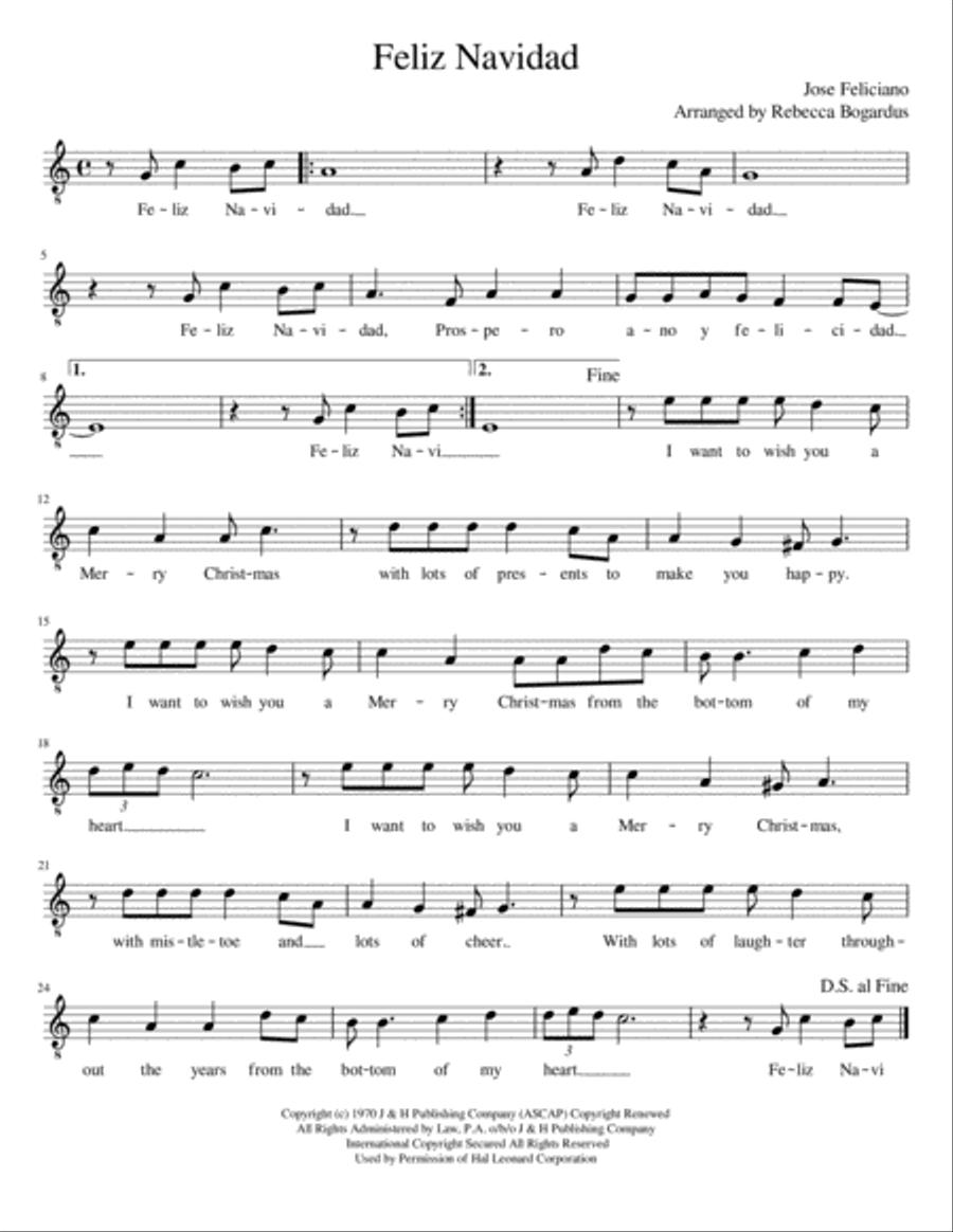Feliz Navidad Guitar Tablature scores gallery preview page 3
