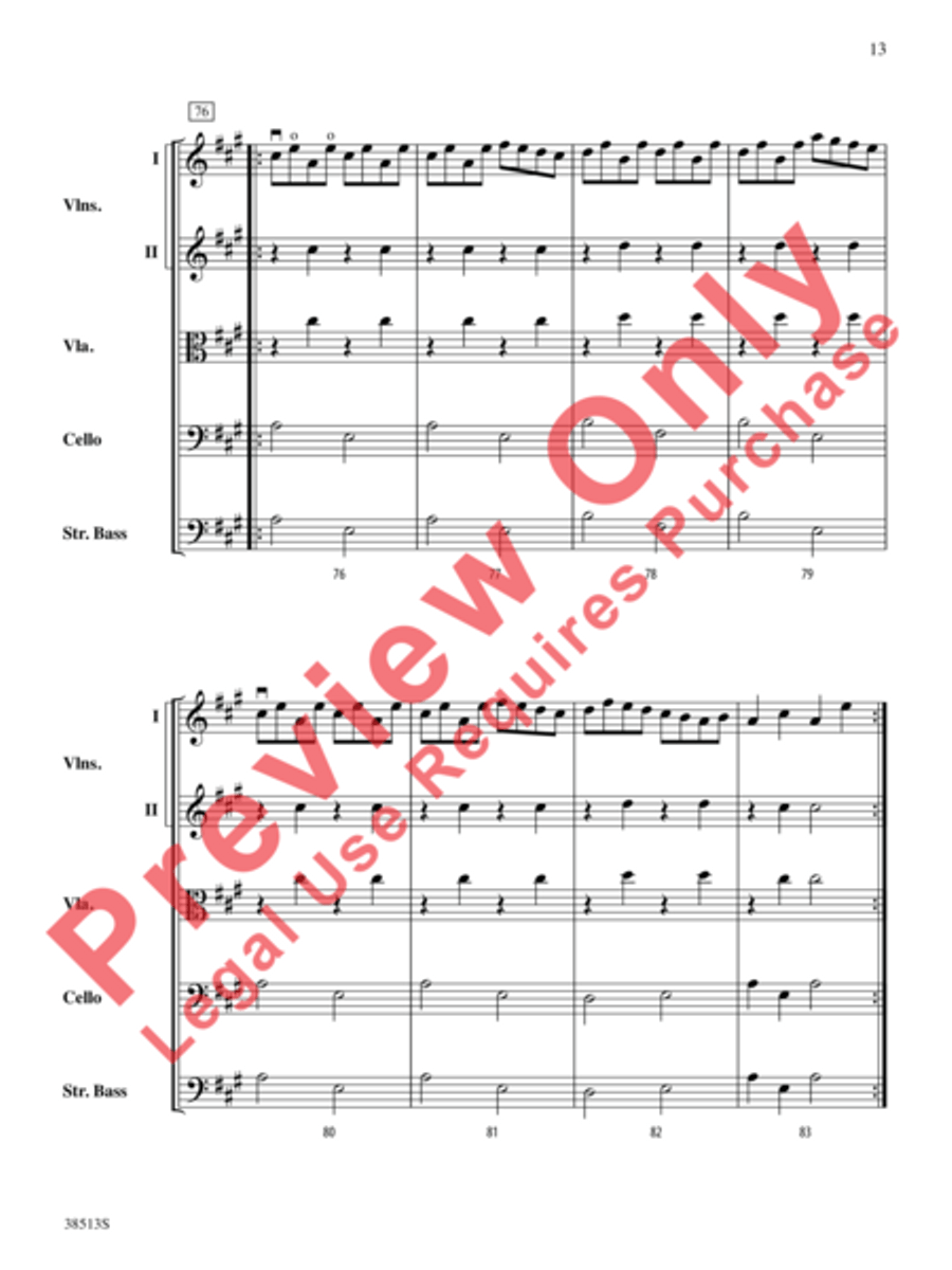 American Fiddle Triptych String Orchestra scores gallery preview page 14