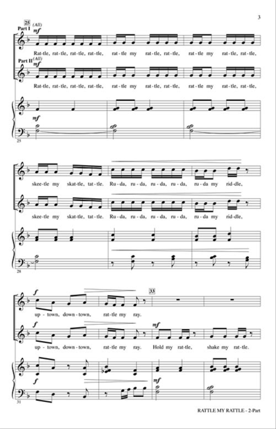 Rattle My Rattle 2-Part scores gallery preview page 3