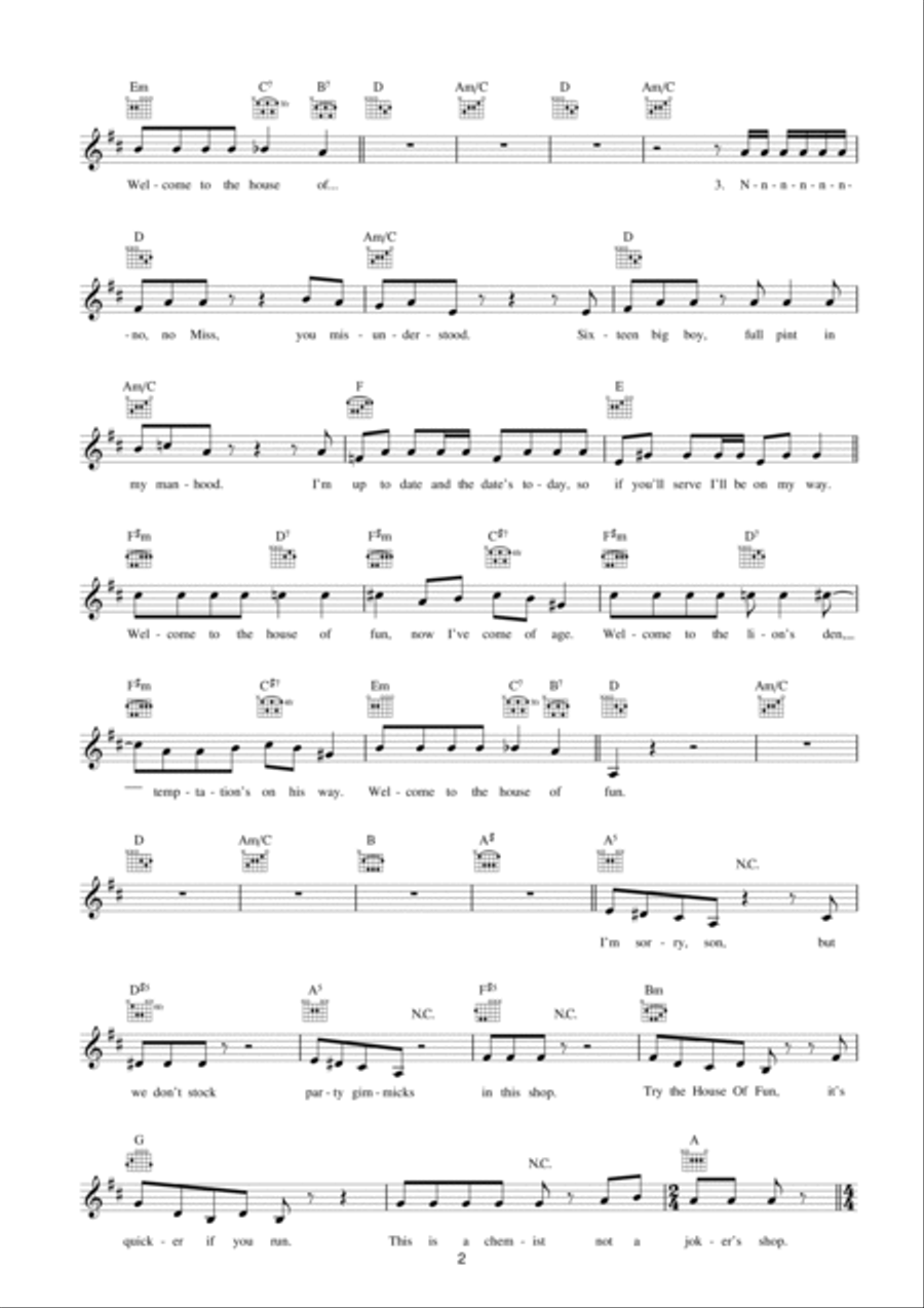 The House Of Fun Piano scores gallery preview page 2