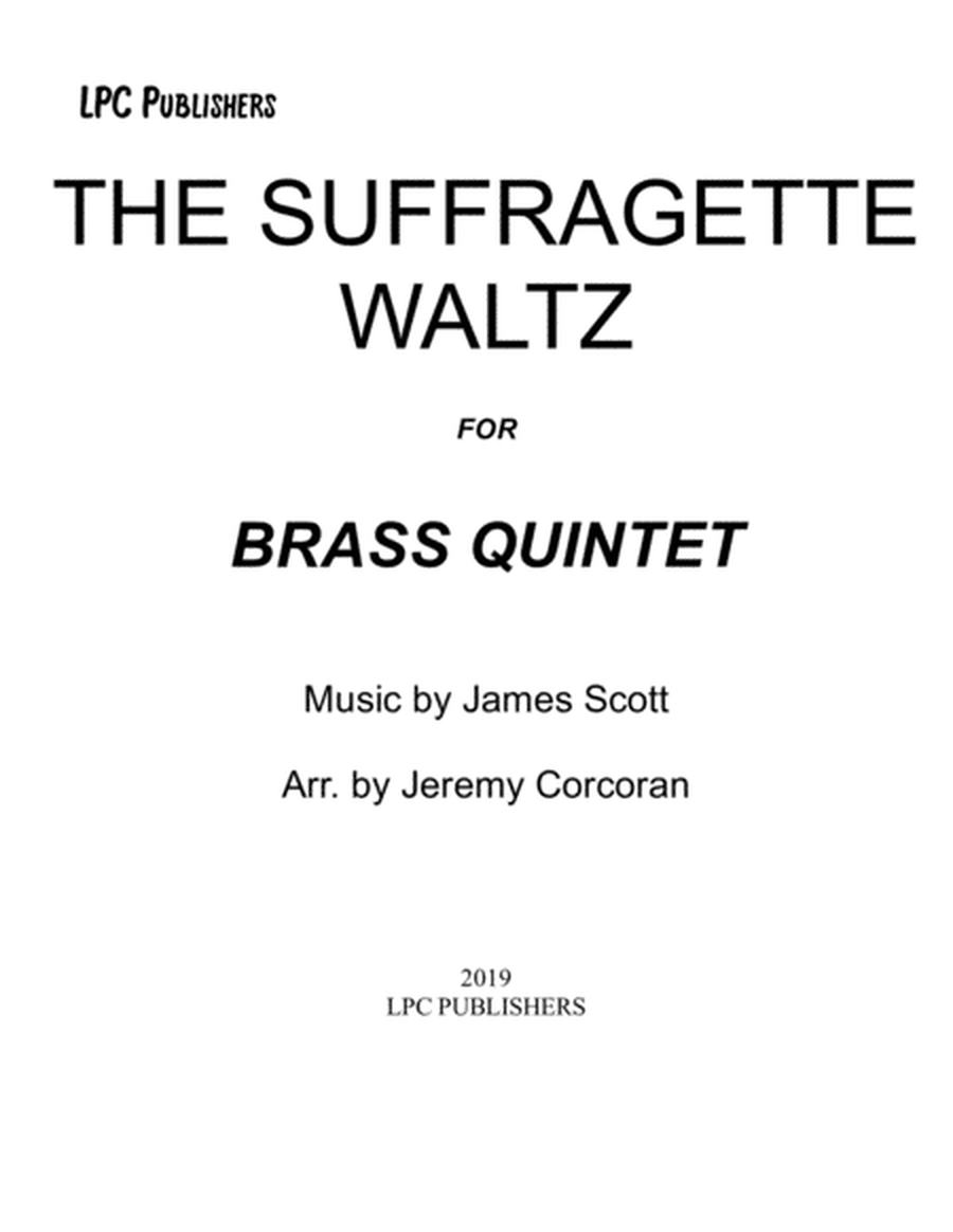 The Suffragette Waltz for Brass Quintet image number null