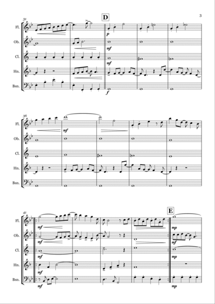Eleanor Rigby Eleanor Rigby Woodwind Quintet scores gallery preview page 3
