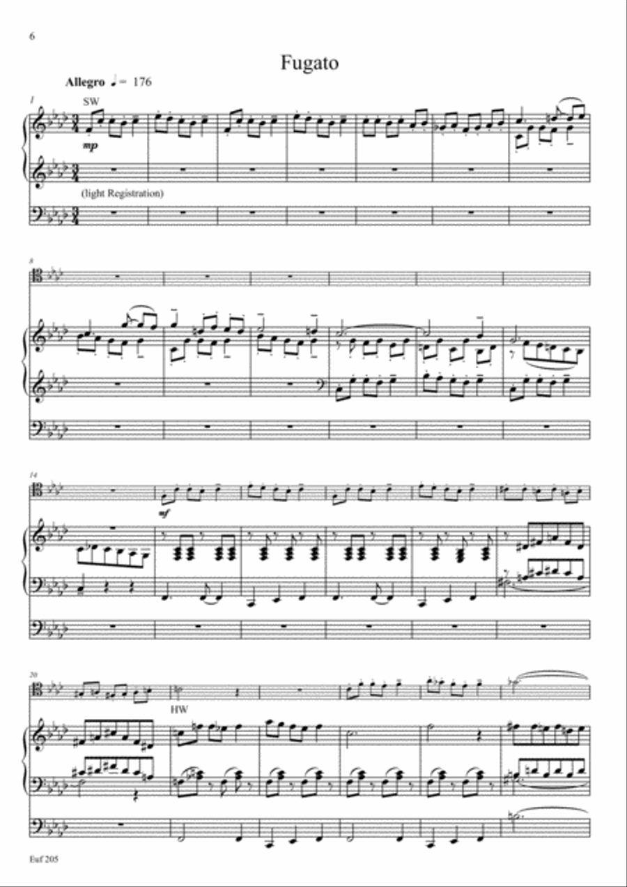 Two Suites for Trombone & Organ Trombone Duet scores gallery preview page 3