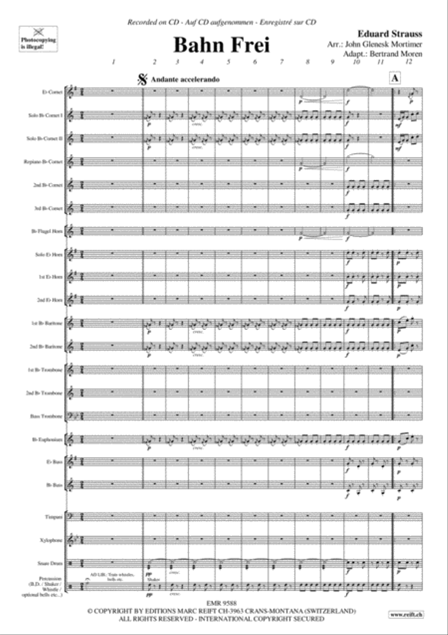 Bahn Frei Bahn Frei Brass Band scores gallery preview page 4