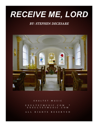 Book cover for Receive Me, Lord (3-part choir)