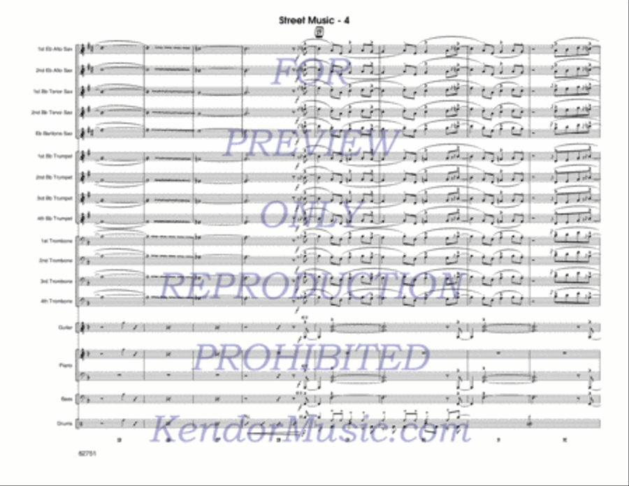Street Music (Score) Street Music (Score) Jazz Ensemble scores gallery preview page 5