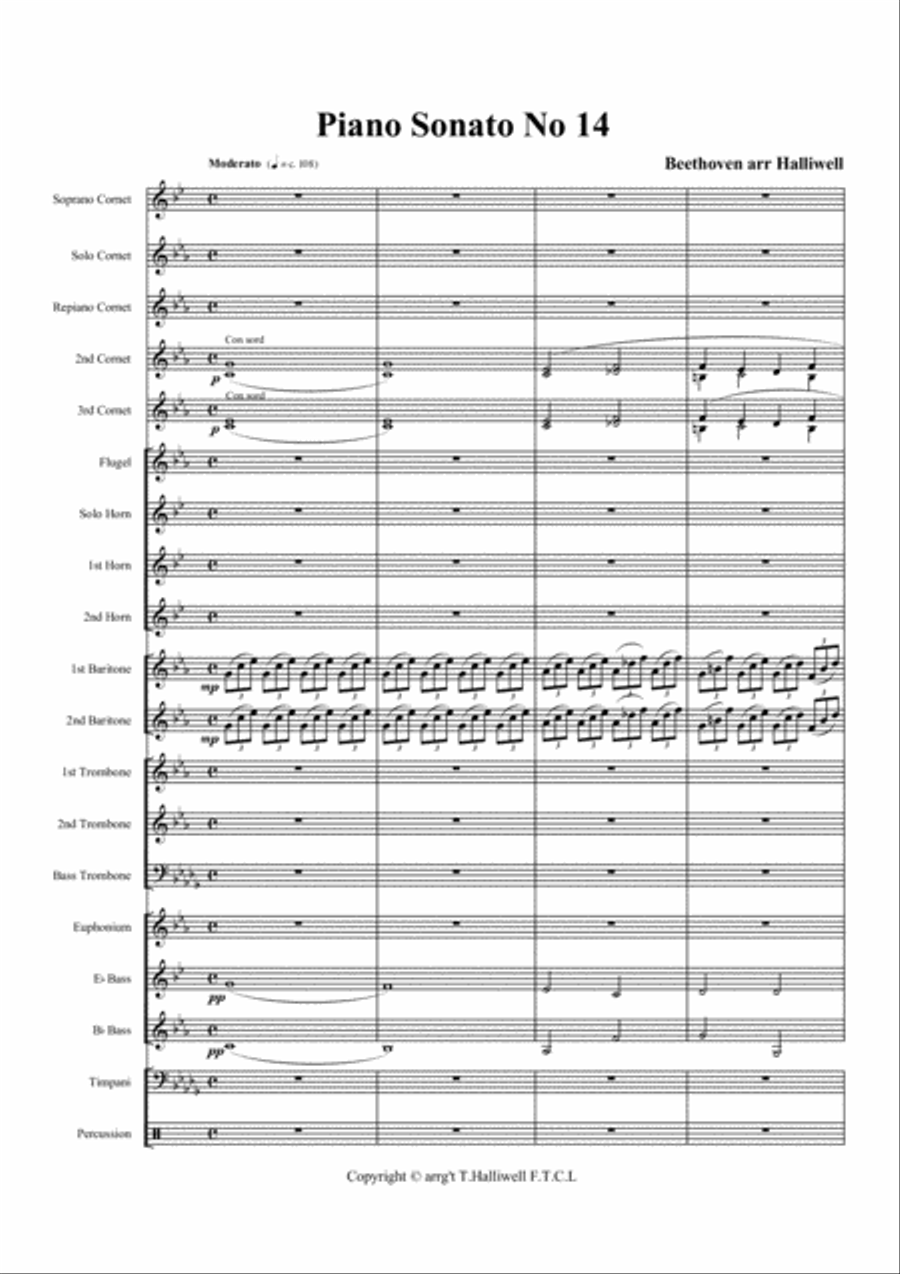 Book cover for Moonlight Sonata - Beethoven