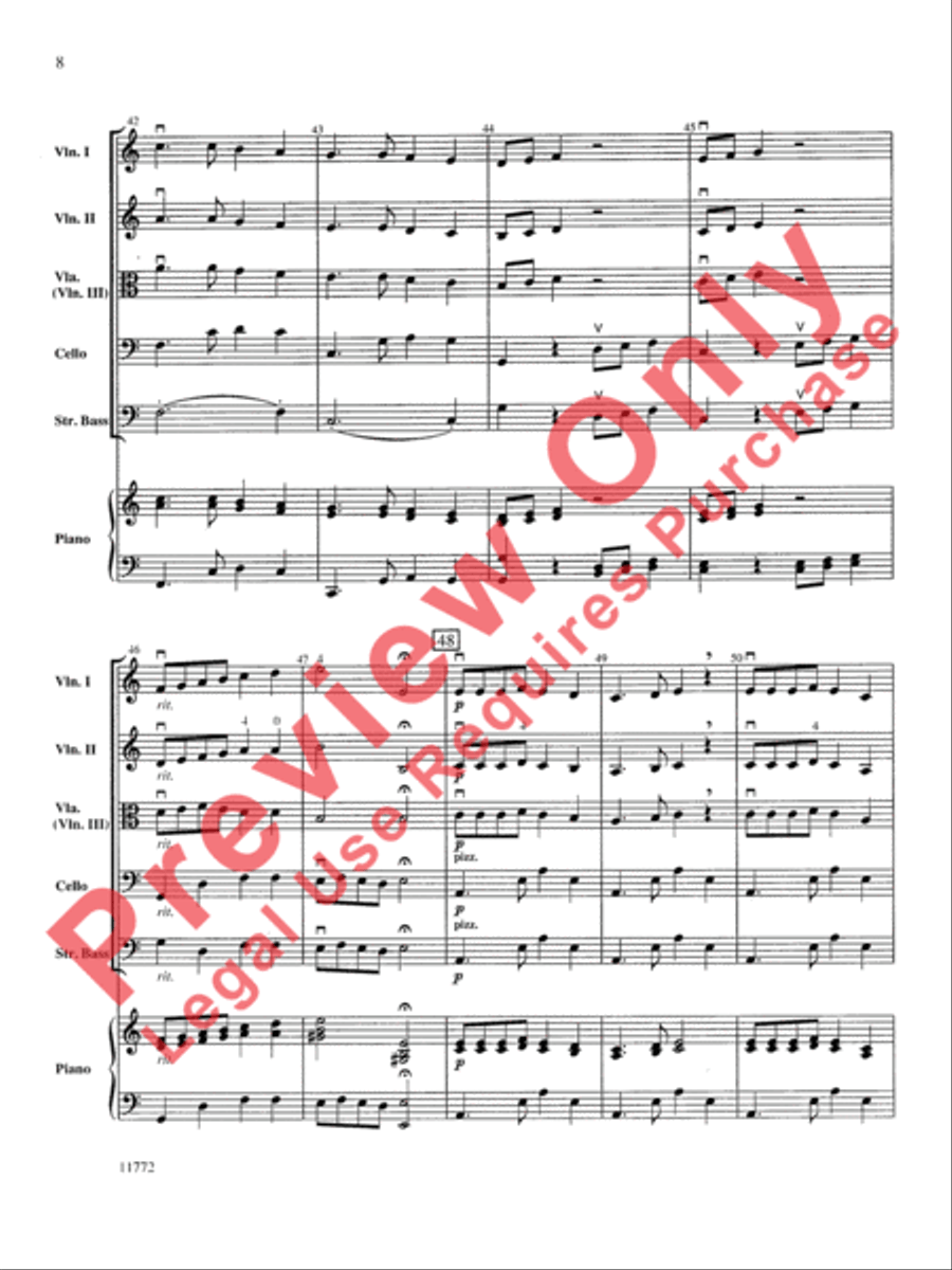 Moonlight Tango String Orchestra scores gallery preview page 9