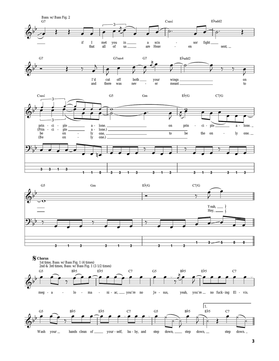 Megalomaniac Acoustic Guitar scores gallery preview page 3
