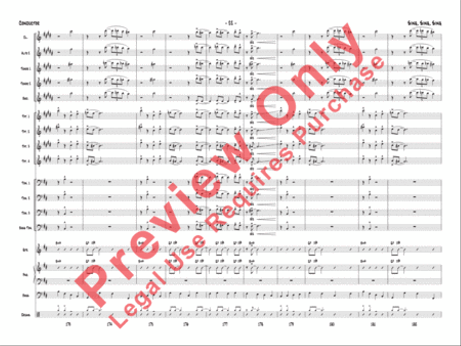Sing, Sing, Sing Jazz Ensemble scores gallery preview page 25