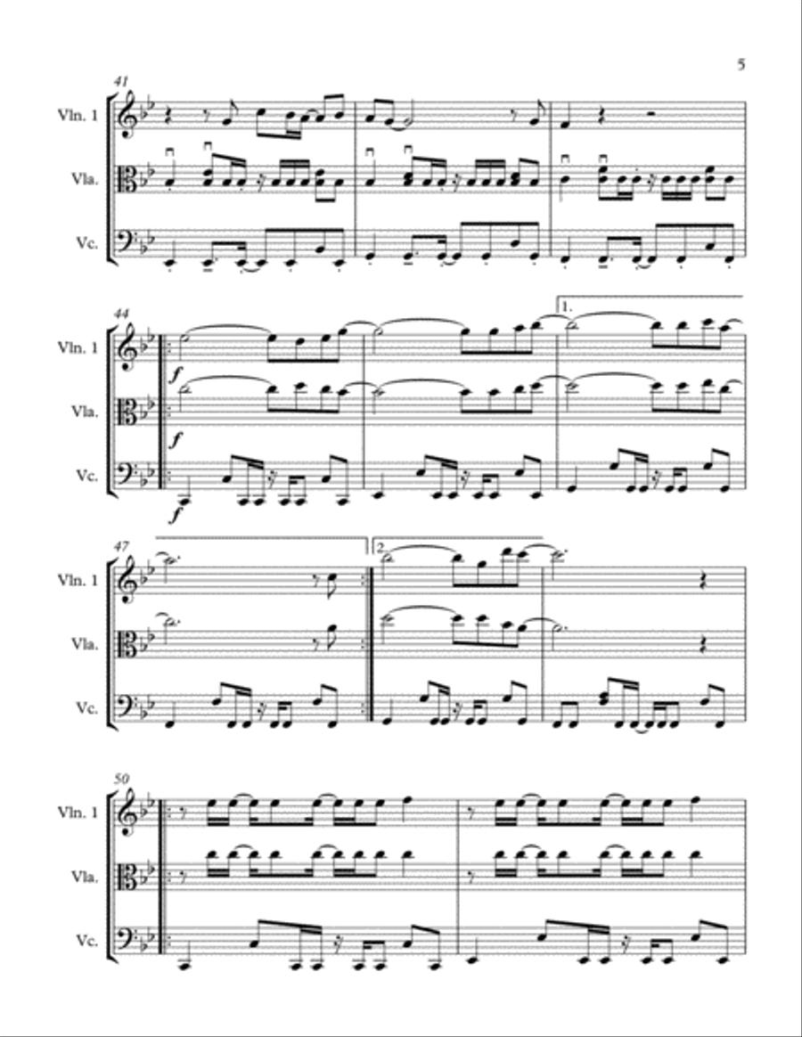 Get Lucky Get Lucky String Trio scores gallery preview page 6
