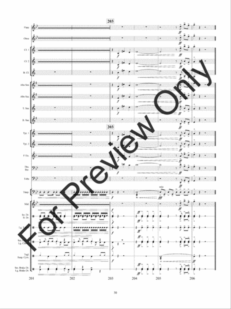 Haunted Mine Concert Band scores gallery preview page 33