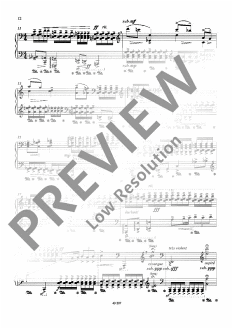 Reflexions Piano Solo scores gallery preview page 13