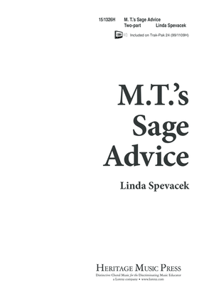 Book cover for M. T's Sage Advice