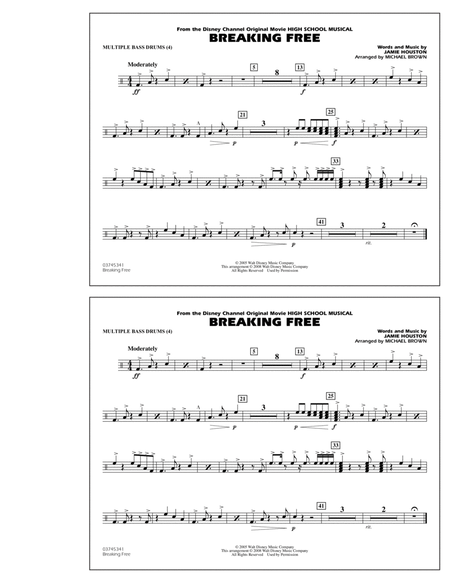 Breaking Free (from High School Musical) - Multiple Bass Drums